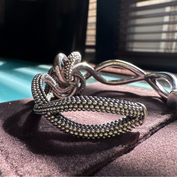 LAGOS Caviar Sterling Silver Intertwined Cuff - Picture 3 of 10